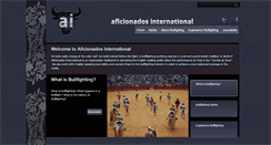 Desktop Screenshot of aficionados-international.com